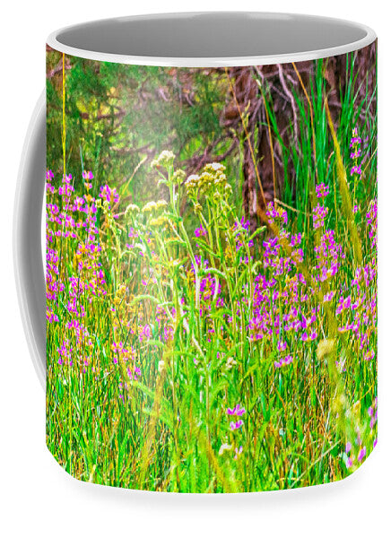 Landscape Of Purple Flowers - Mug