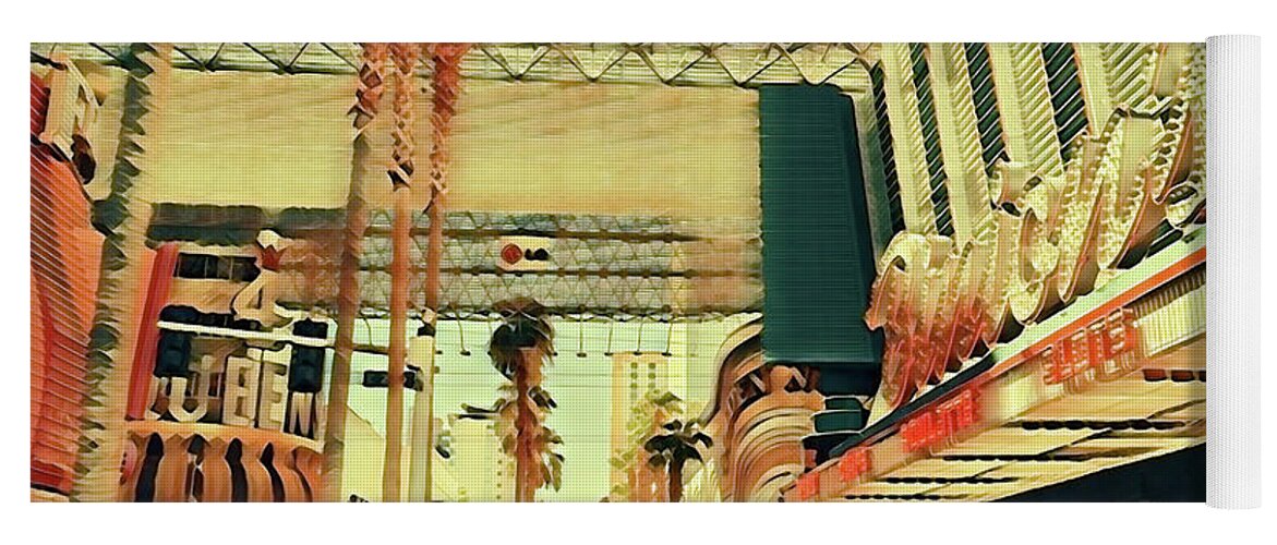 Las Vegas Nevada Old Strip Art - Yoga Mat