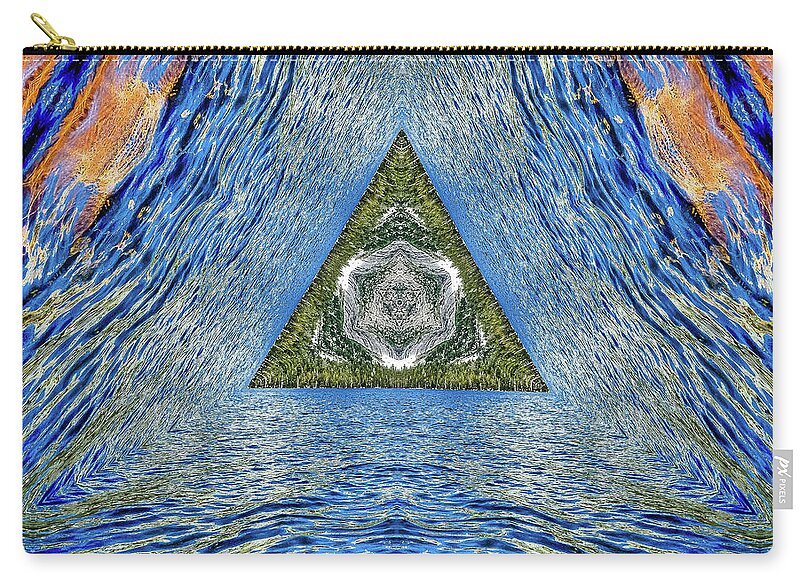 Legend Triangle Water Ripples Design - Zip Pouch