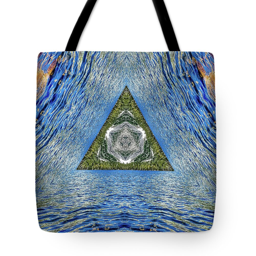 Legend Triangle Water Ripples Design - Tote Bag