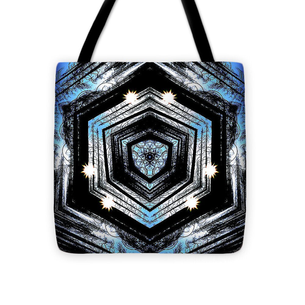 Light Through the Darkness Nature Mandala - Tote Bag
