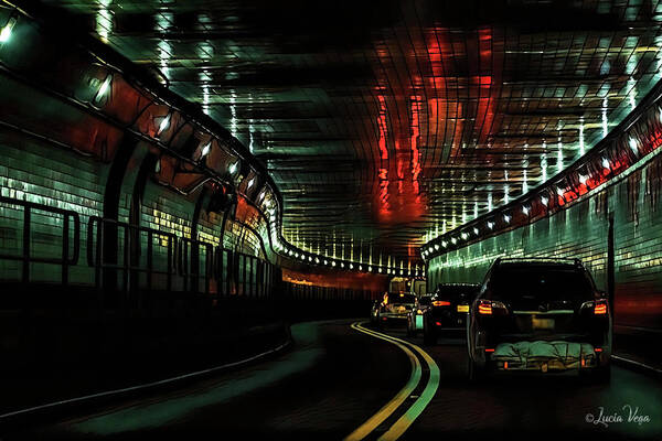 Lincoln Tunnel Show of Lights - Art Print