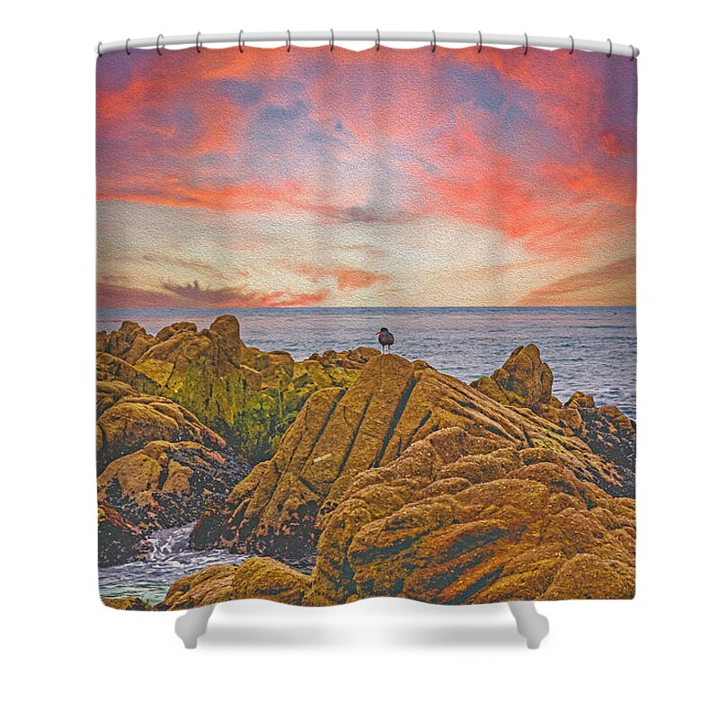 Lovers Point Beach - Shower Curtain