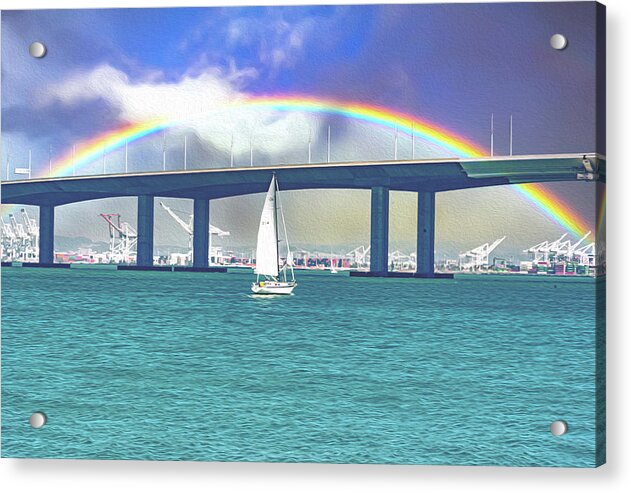 Magical Landscape in the Pacific Ocean - Acrylic Print