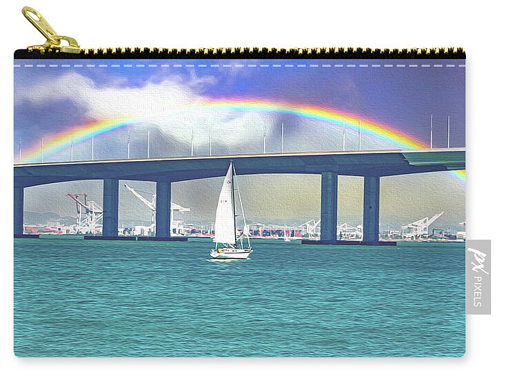 Magical Landscape in the Pacific Ocean - Zip Pouch