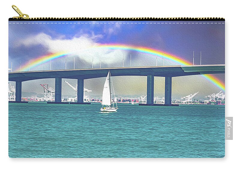Magical Landscape in the Pacific Ocean - Zip Pouch