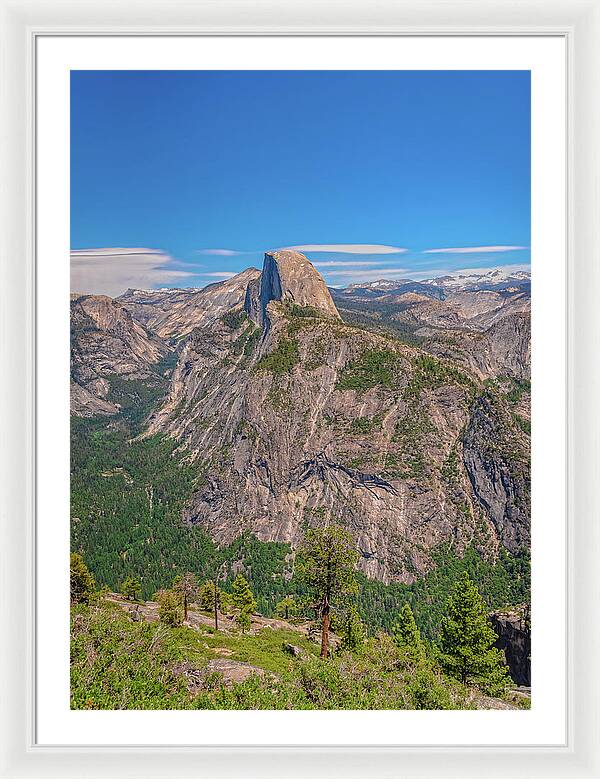 Magical Mountains in Glacier Point - Half Dome - Framed Print