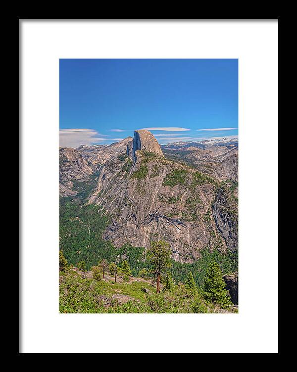 Magical Mountains in Glacier Point - Half Dome - Framed Print