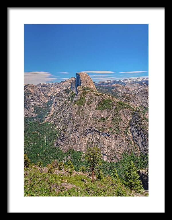 Magical Mountains in Glacier Point - Half Dome - Framed Print