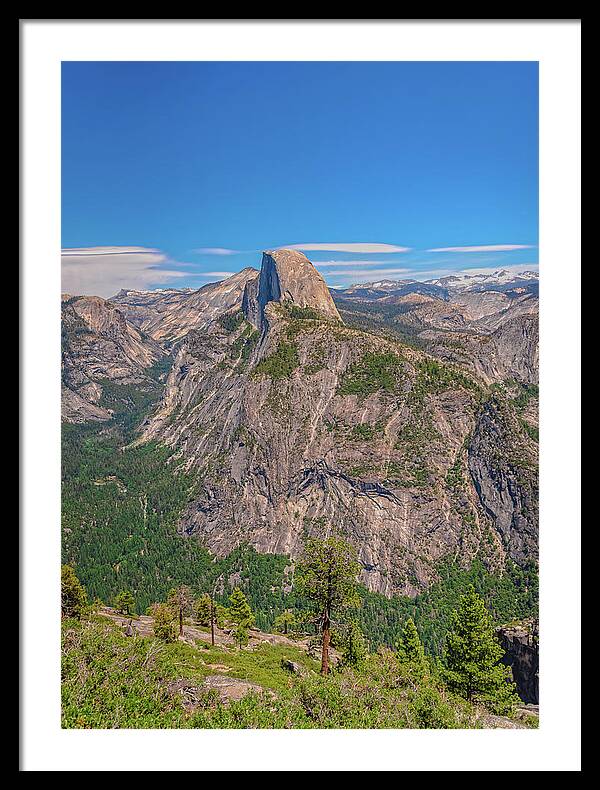 Magical Mountains in Glacier Point - Half Dome - Framed Print
