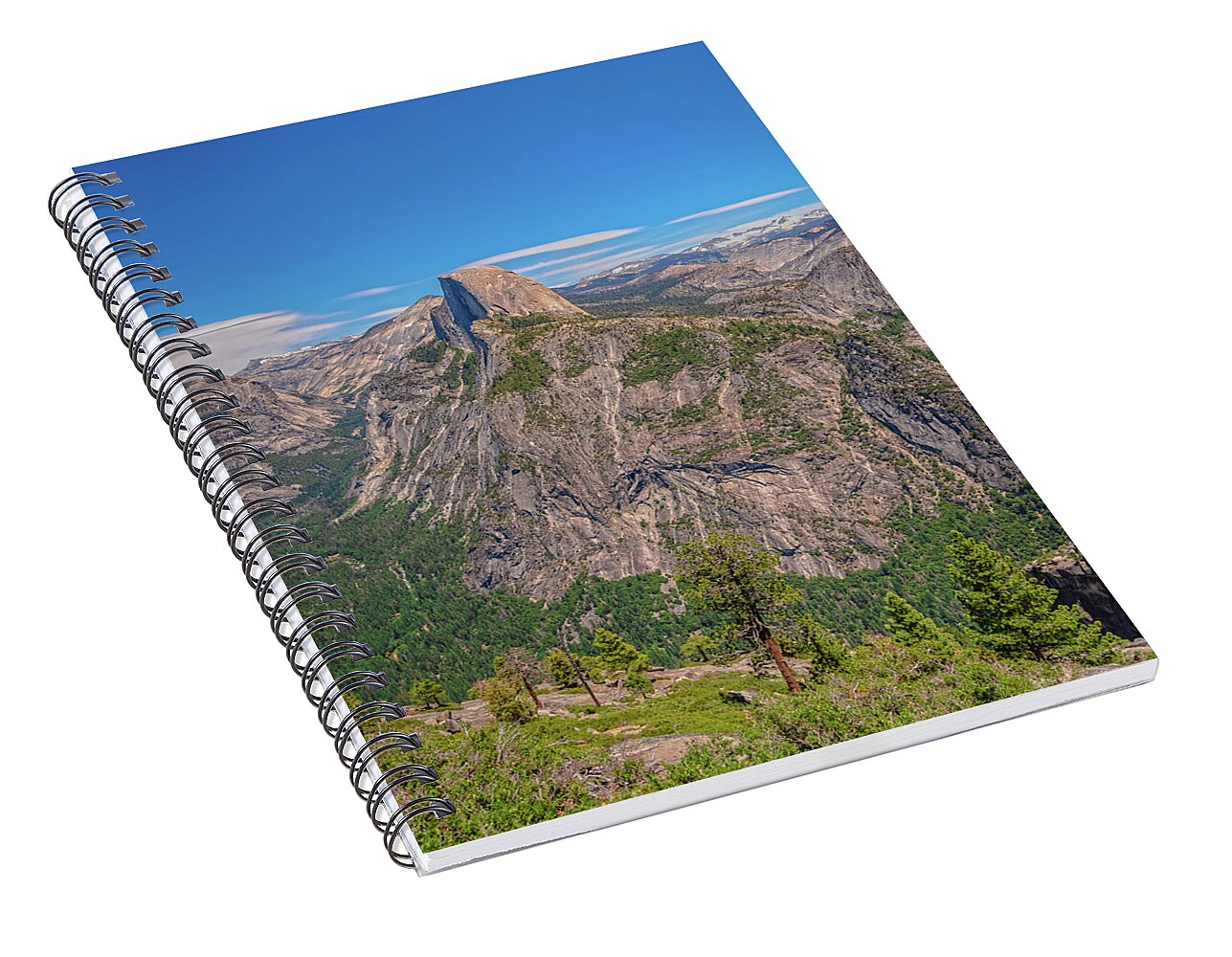 Magical Mountains in Glacier Point - Half Dome - Spiral Notebook