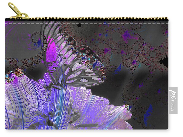 Magical Purples Butterfly Art - Zip Pouch