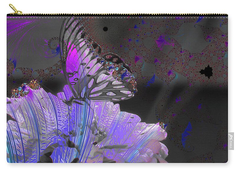 Magical Purples Butterfly Art - Zip Pouch