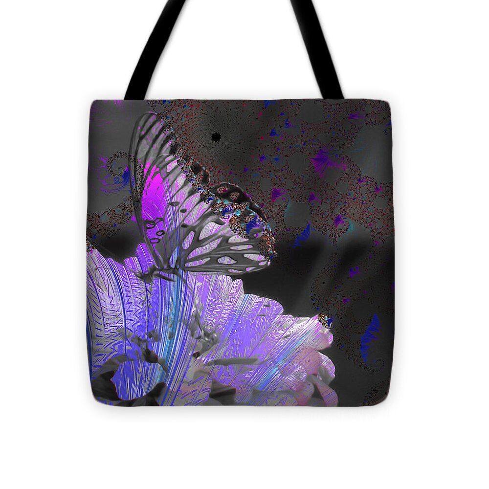 Magical Purples Butterfly Art - Tote Bag