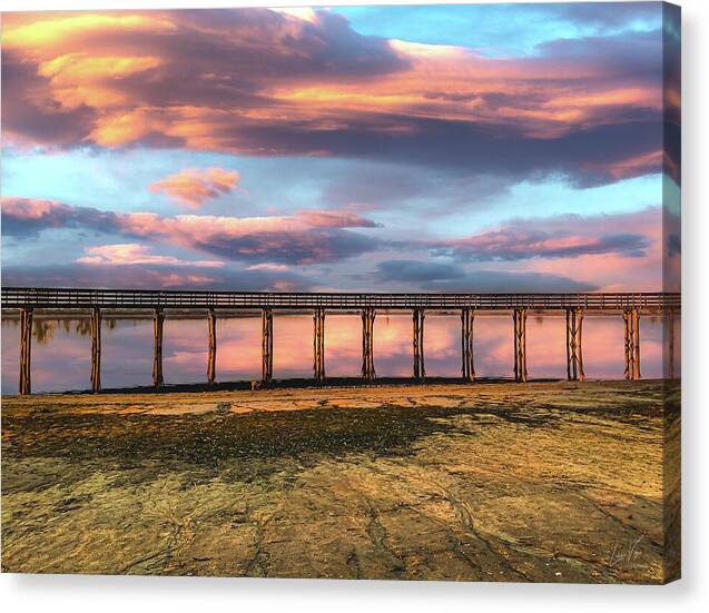 Magical sky at Lake Yosemite - Canvas Print