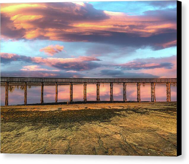 Magical sky at Lake Yosemite - Canvas Print