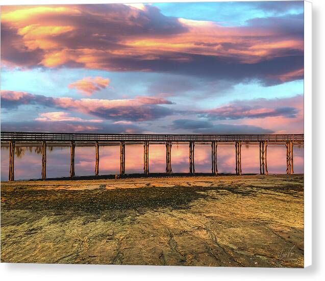 Magical sky at Lake Yosemite - Canvas Print
