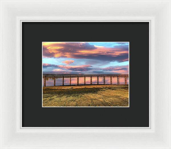 Magical sky at Lake Yosemite - Framed Print