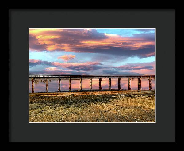 Magical sky at Lake Yosemite - Framed Print