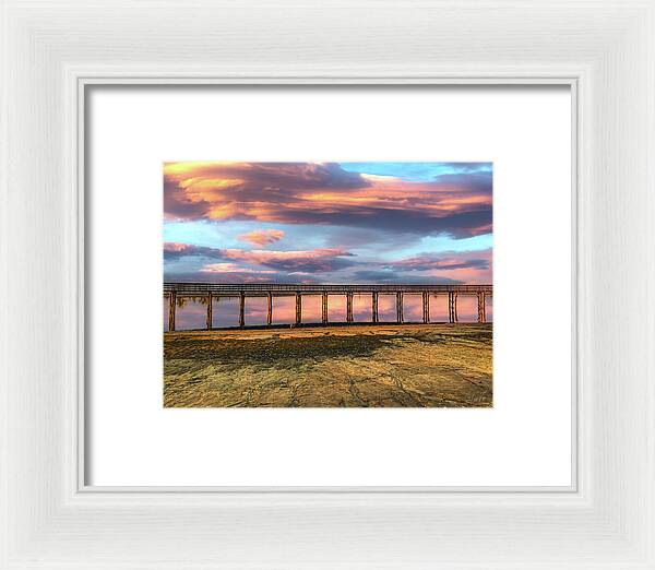 Magical sky at Lake Yosemite - Framed Print