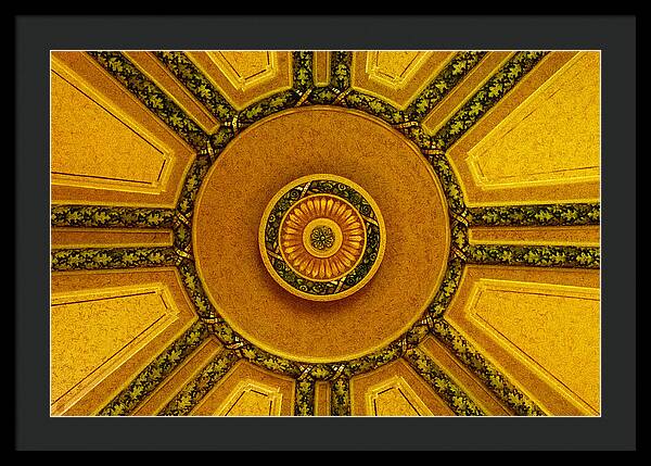 Majestic Ceiling design - Framed Print