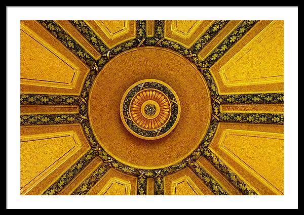 Majestic Ceiling design - Framed Print