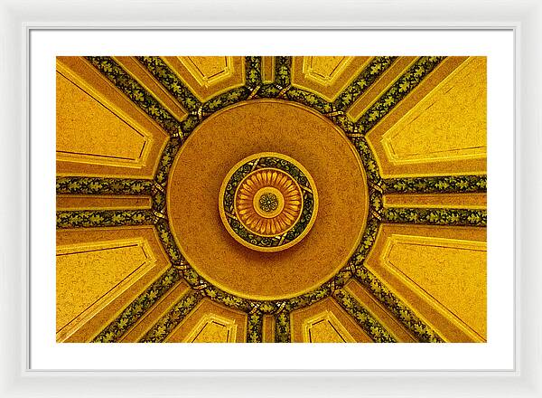 Majestic Ceiling design - Framed Print