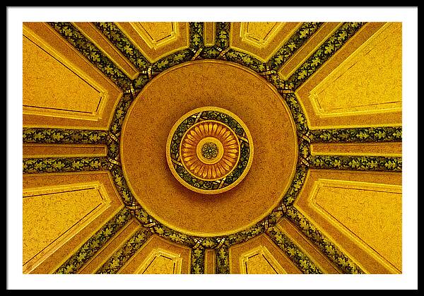 Majestic Ceiling design - Framed Print
