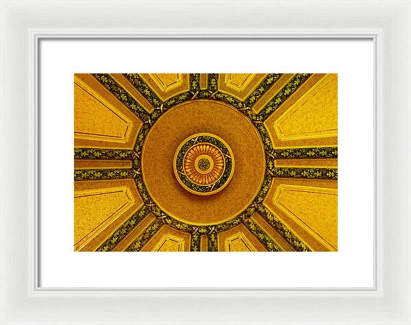 Majestic Ceiling design - Framed Print