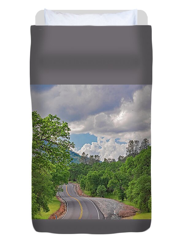 Mariposa County Roads - Duvet Cover