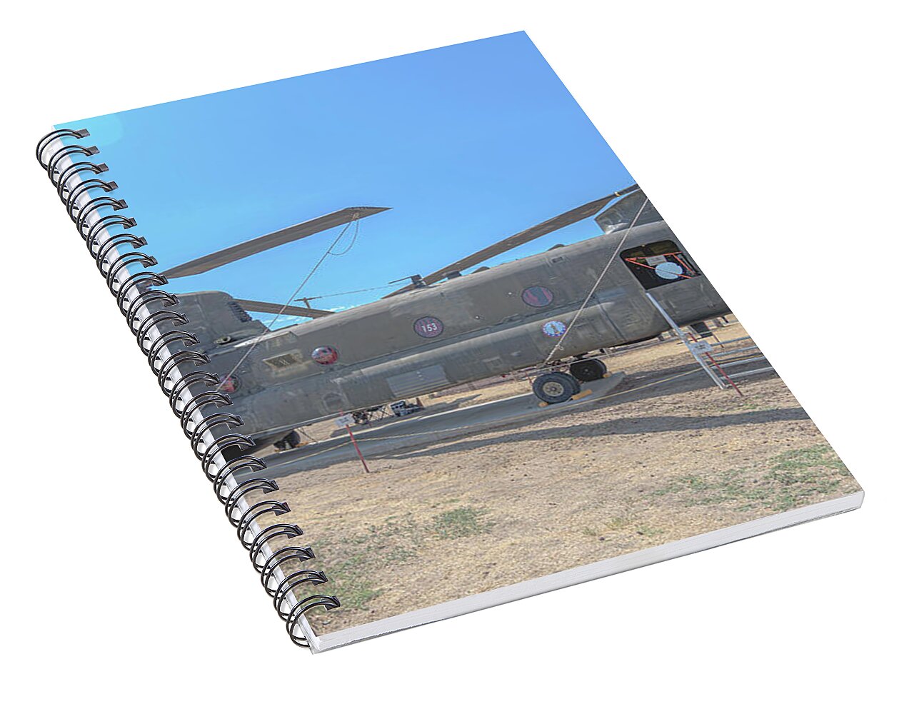 Military Air Craft Displayed At Castle Air Force - Spiral Notebook