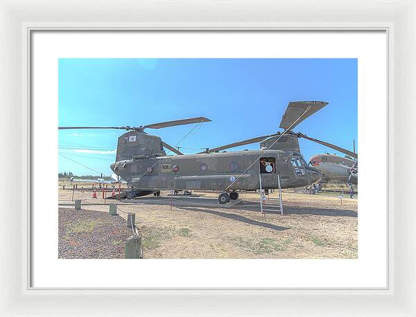 Military Air Craft Displayed At Castle Air Force - Framed Print