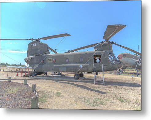 Military Air Craft Displayed At Castle Air Force - Metal Print