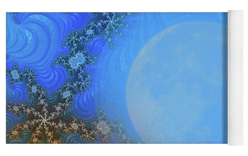 Moon Magic Fractals Design - Yoga Mat