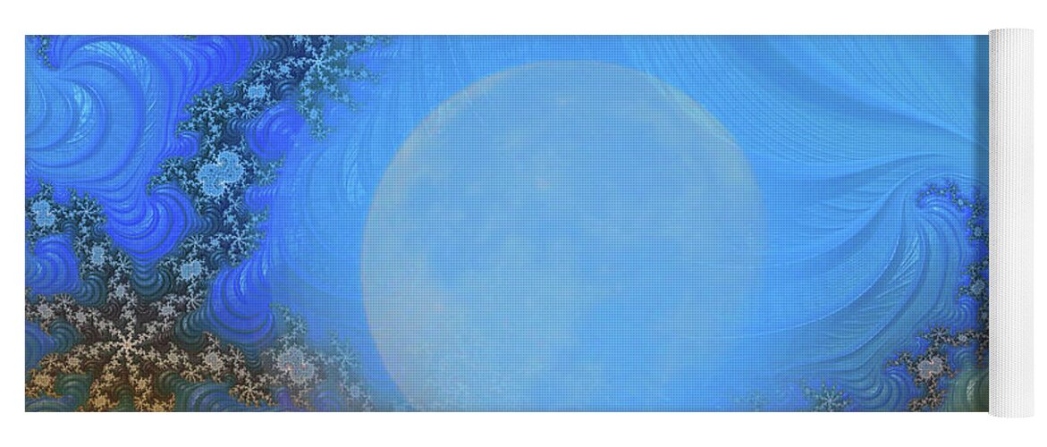 Moon Magic Fractals Design - Yoga Mat
