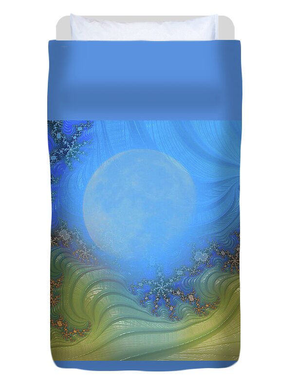 Moon Magic Fractals Design - Duvet Cover