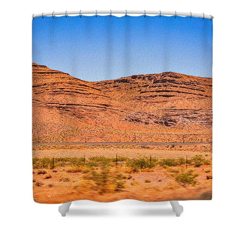 Natural Utah Mountains Landscape - Shower Curtain