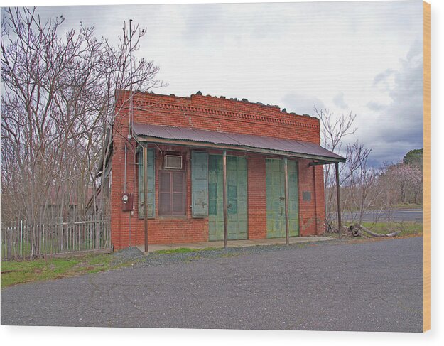 Original US Post Office and Store in Chinese Camp 1854 - Wood Print
