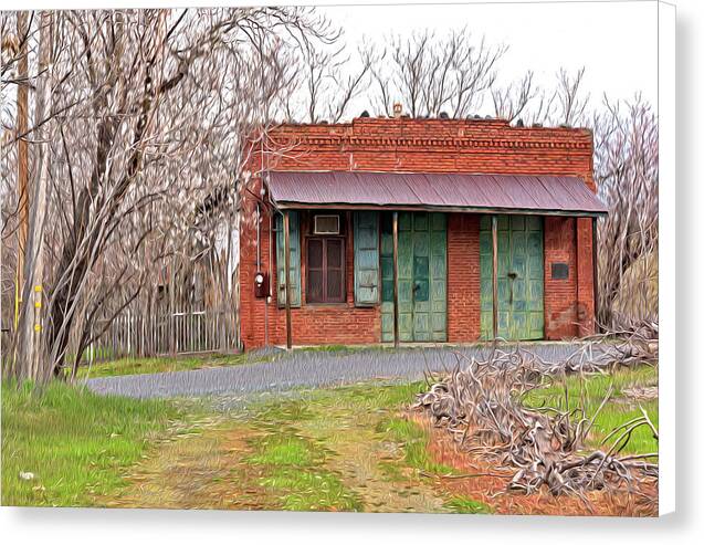 Original US POST OFFICE in Chinese Camp - Canvas Print