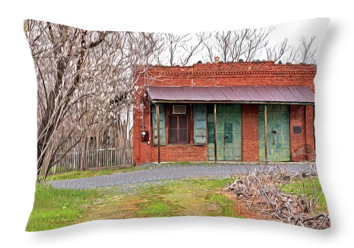 Original US POST OFFICE in Chinese Camp - Throw Pillow