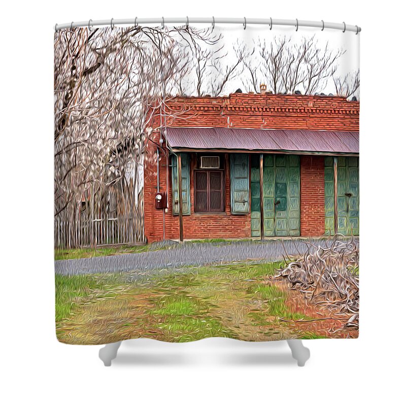 Original US POST OFFICE in Chinese Camp - Shower Curtain