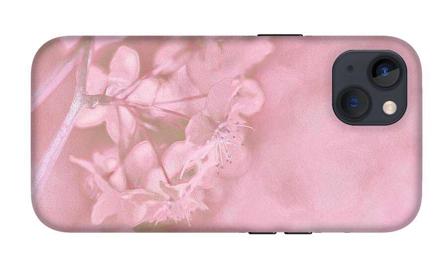 Pink Flowers Background Artistic Backdrop - Phone Case