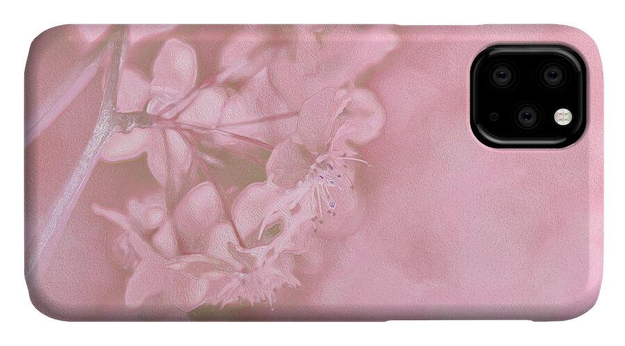 Pink Flowers Background Artistic Backdrop - Phone Case