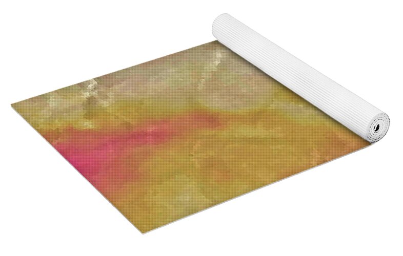 Pink Wrinkled Clouds - Yoga Mat