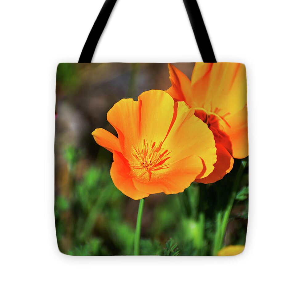 Poppy Flower Hugs - Tote Bag