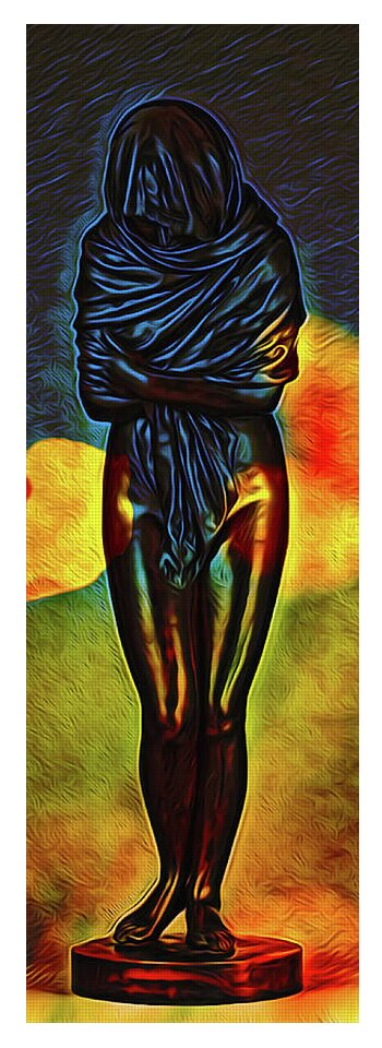 Poppy Flowers and Statue - Yoga Mat