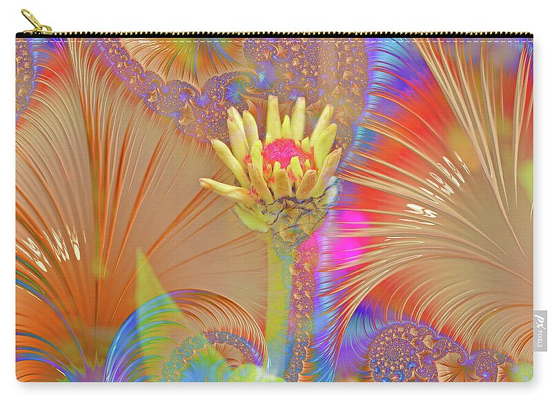 Pucker Upper Flower Abstract - Zip Pouch