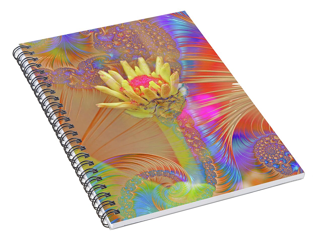 Pucker Upper Flower Abstract - Spiral Notebook