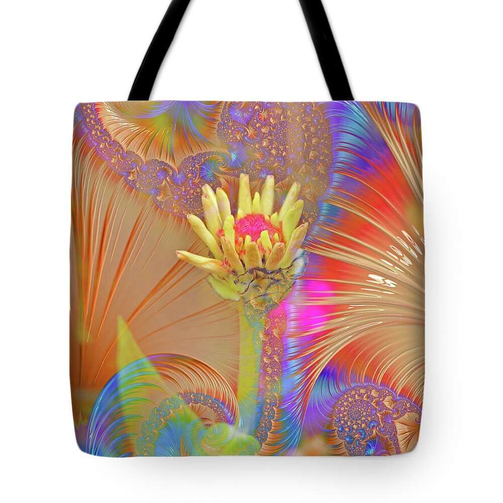 Pucker Upper Flower Abstract - Tote Bag