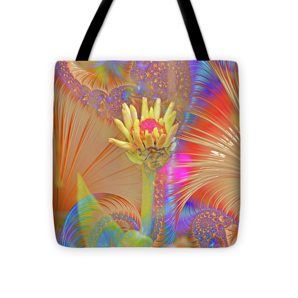 Pucker Upper Flower Abstract - Tote Bag
